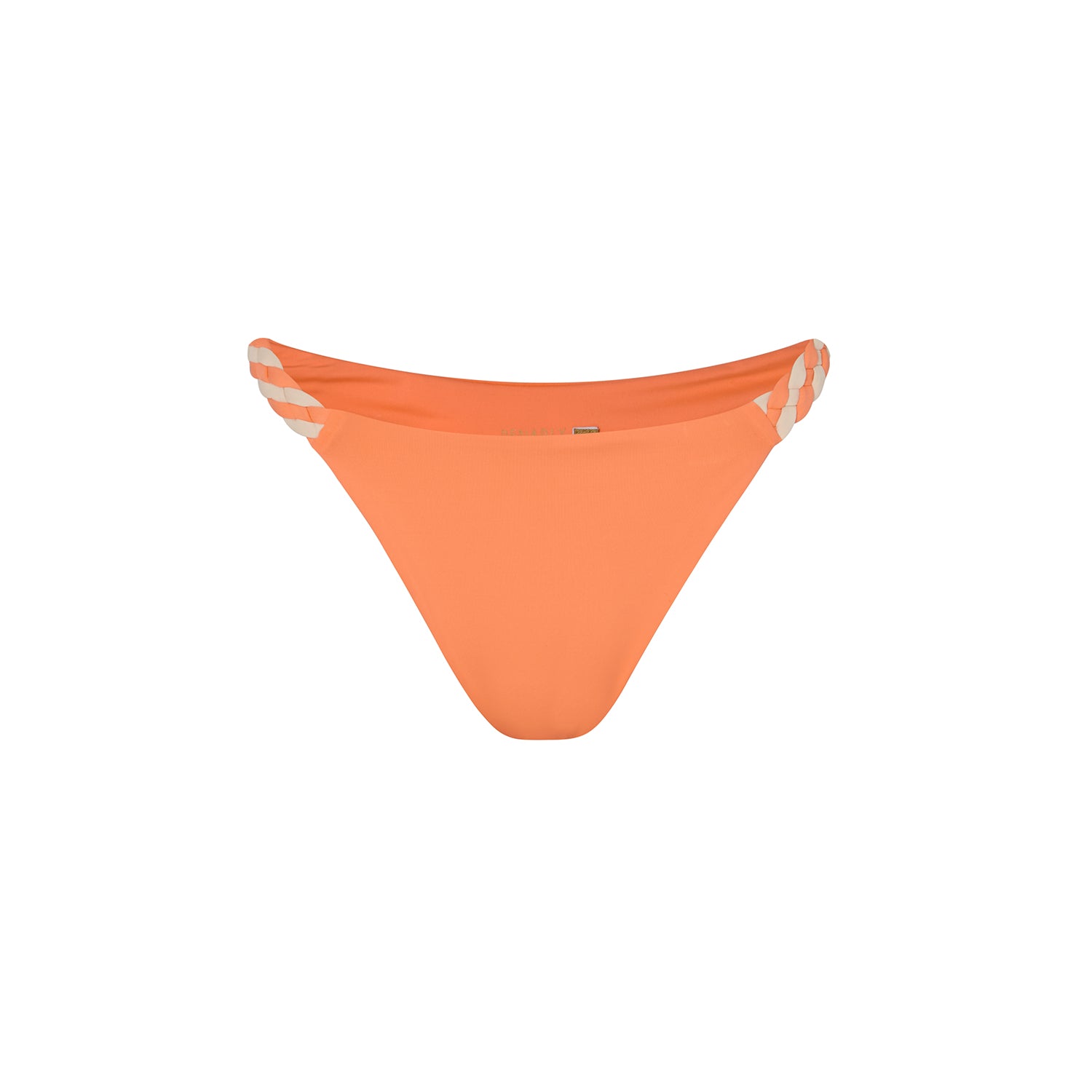 Braided Brazilian Brief in Peach Pink