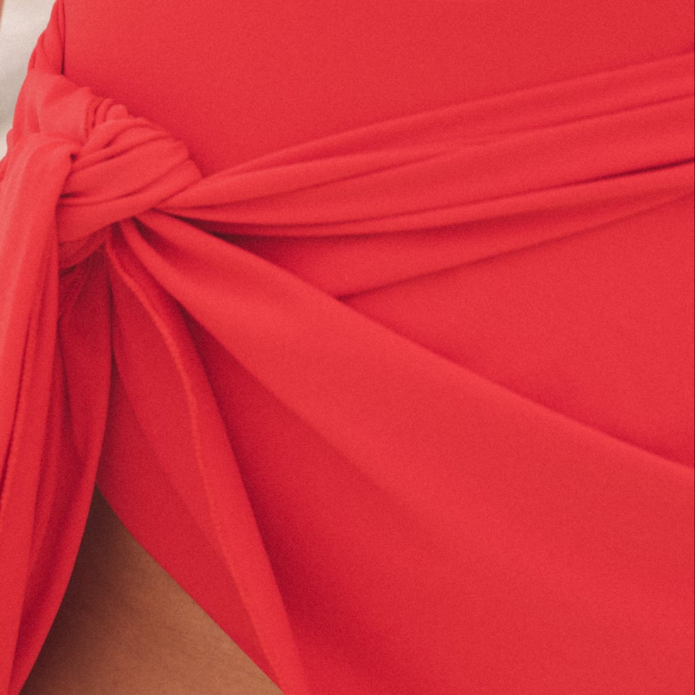 Zoom in on high quality swimwear fabric