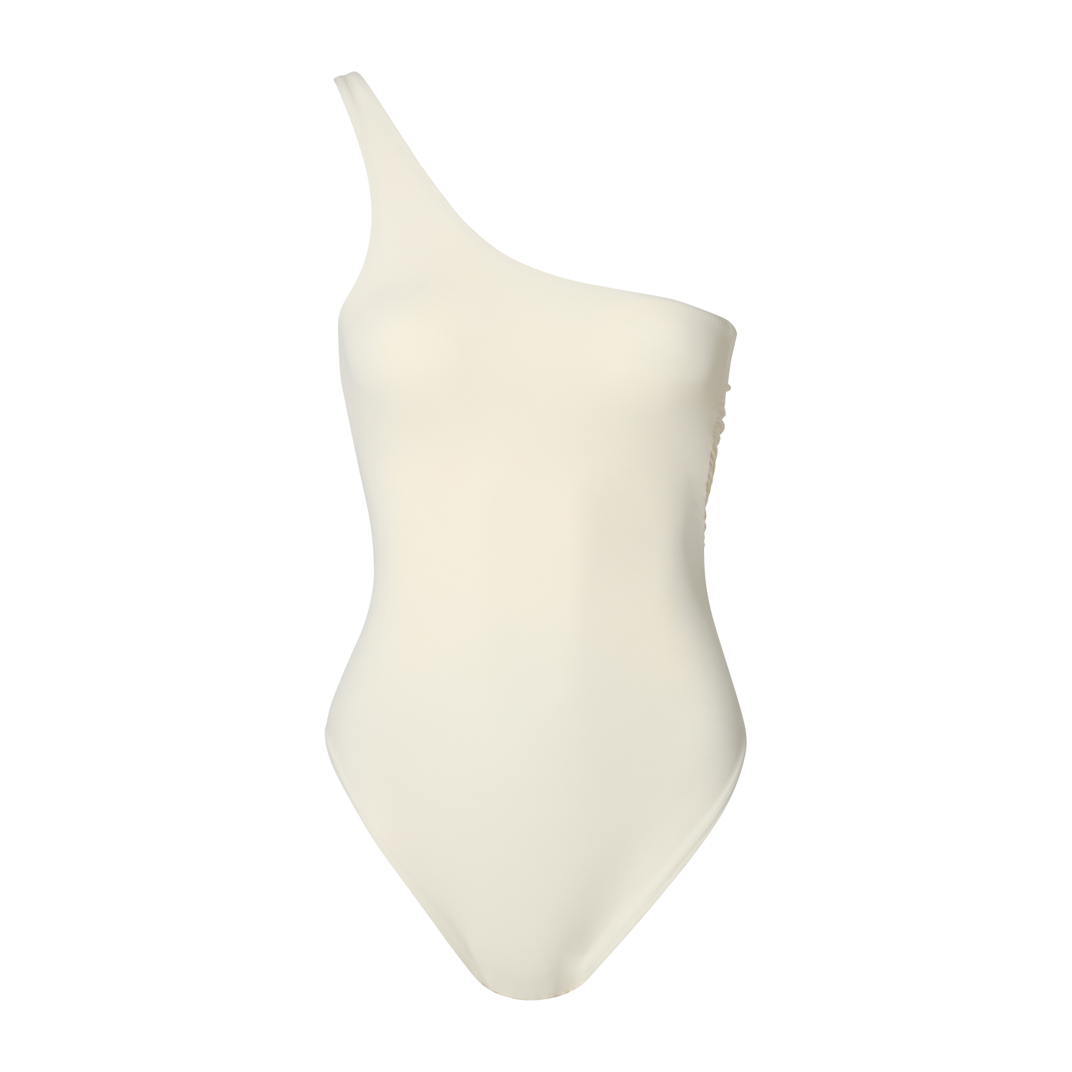 One-Shoulder in Creme White