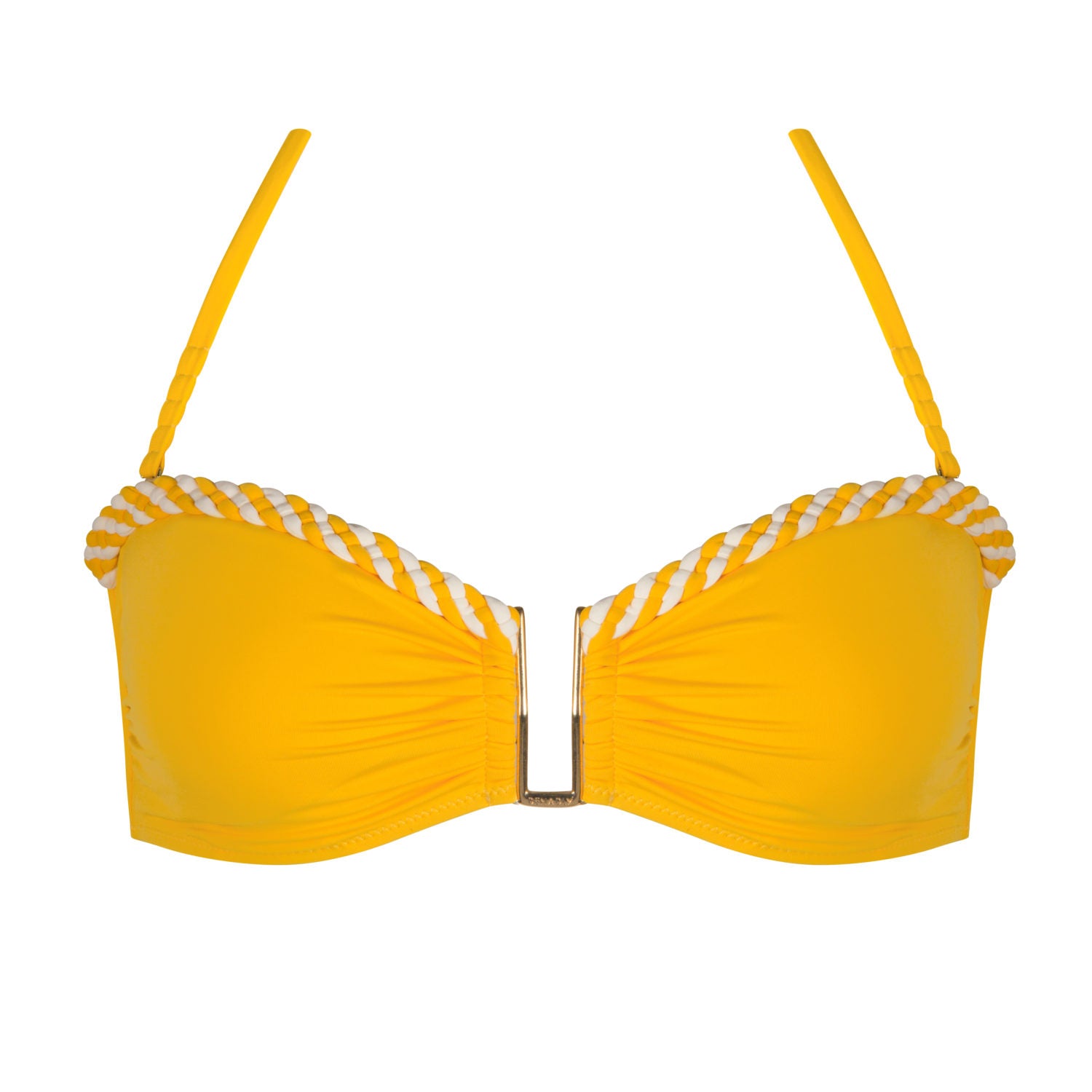 FREJA TOP IN AMBER YELLOW
