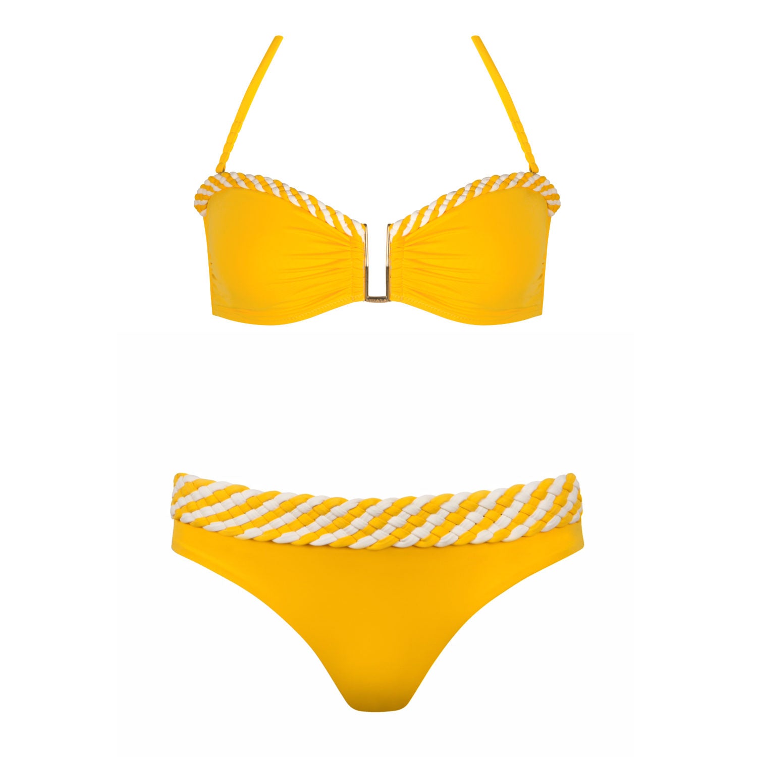 FREJA TOP IN AMBER YELLOW