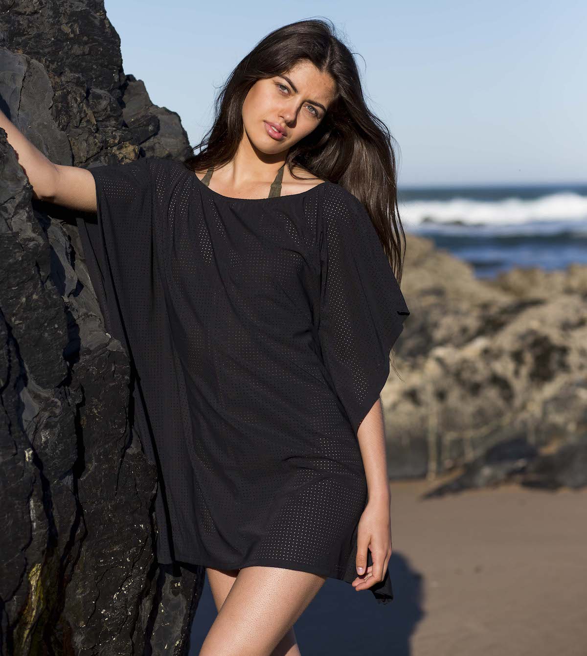 Ivy Swim Cover-Up in Black