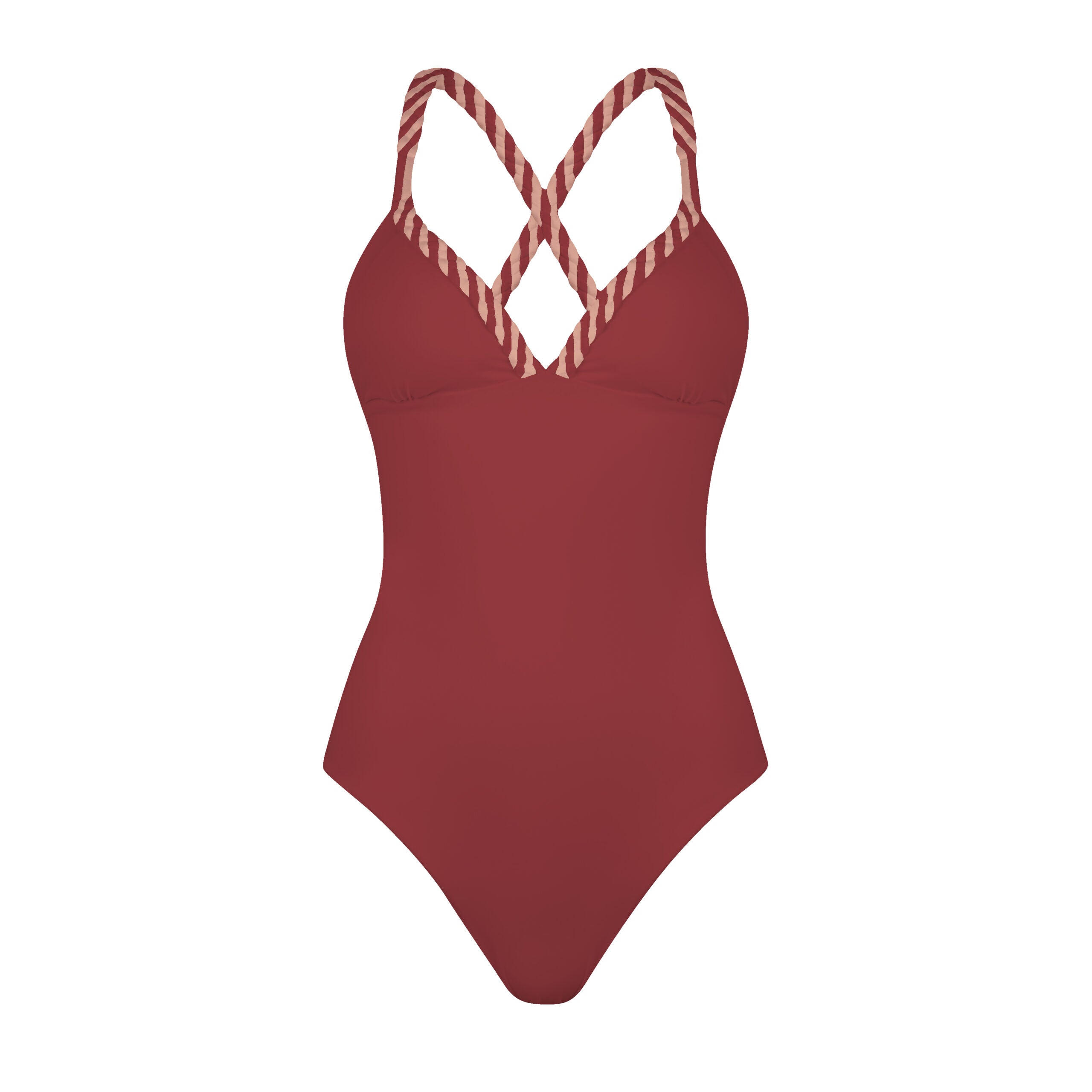 WATERLILY ONE-PIECE IN RED EARTH